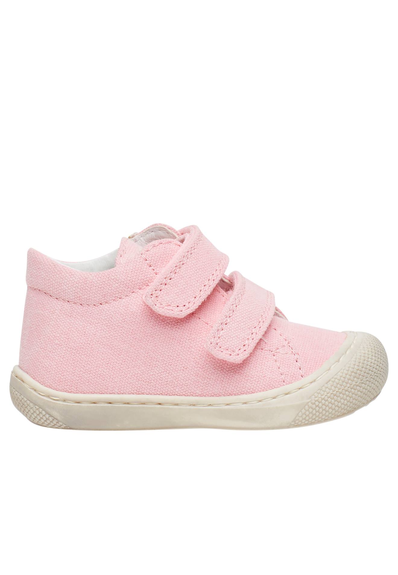 Chaussures Premiers Pas En Toile Cocoon Vl Rose Clair