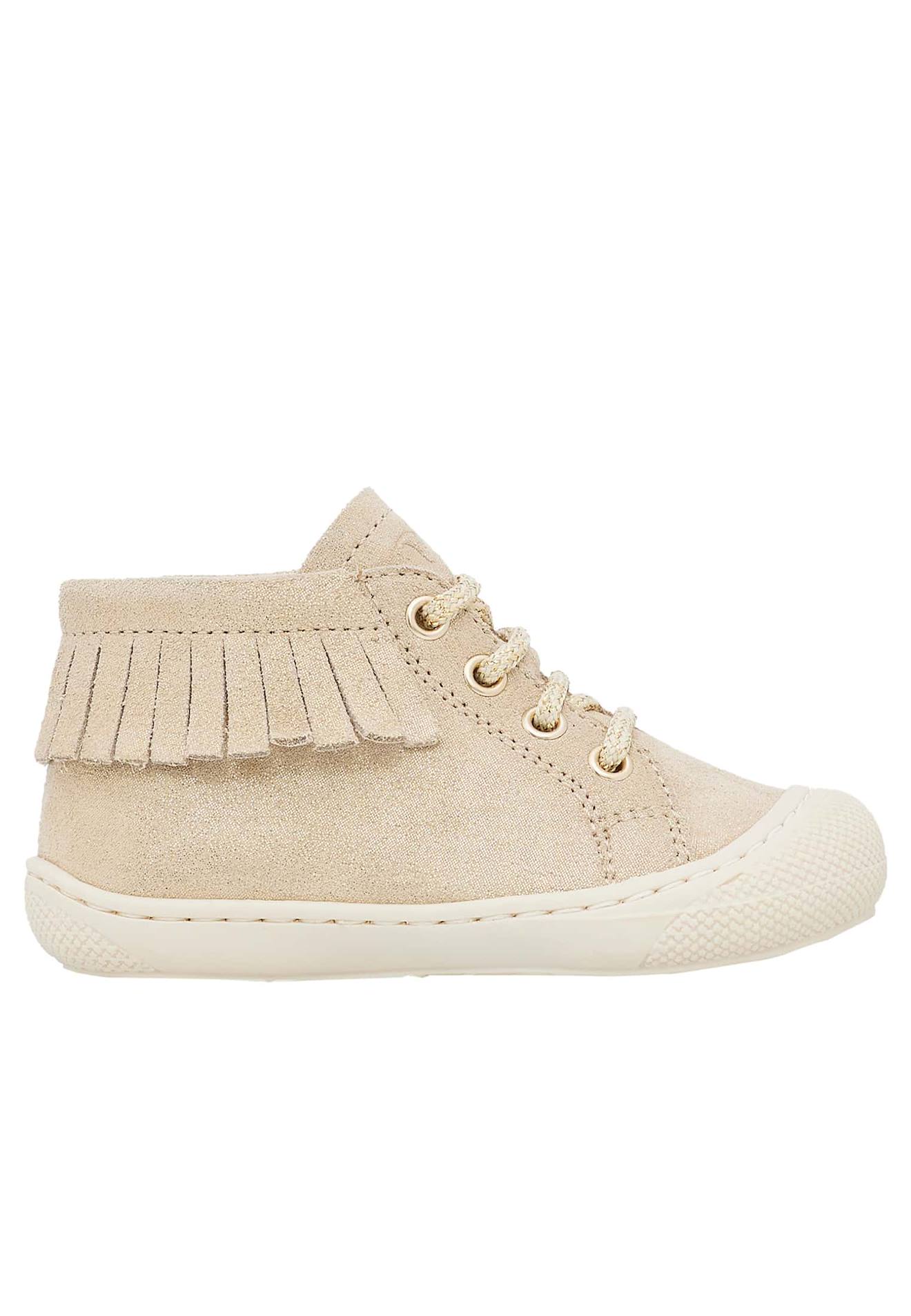 Chaussures Premiers Pas En Suède July One Doré