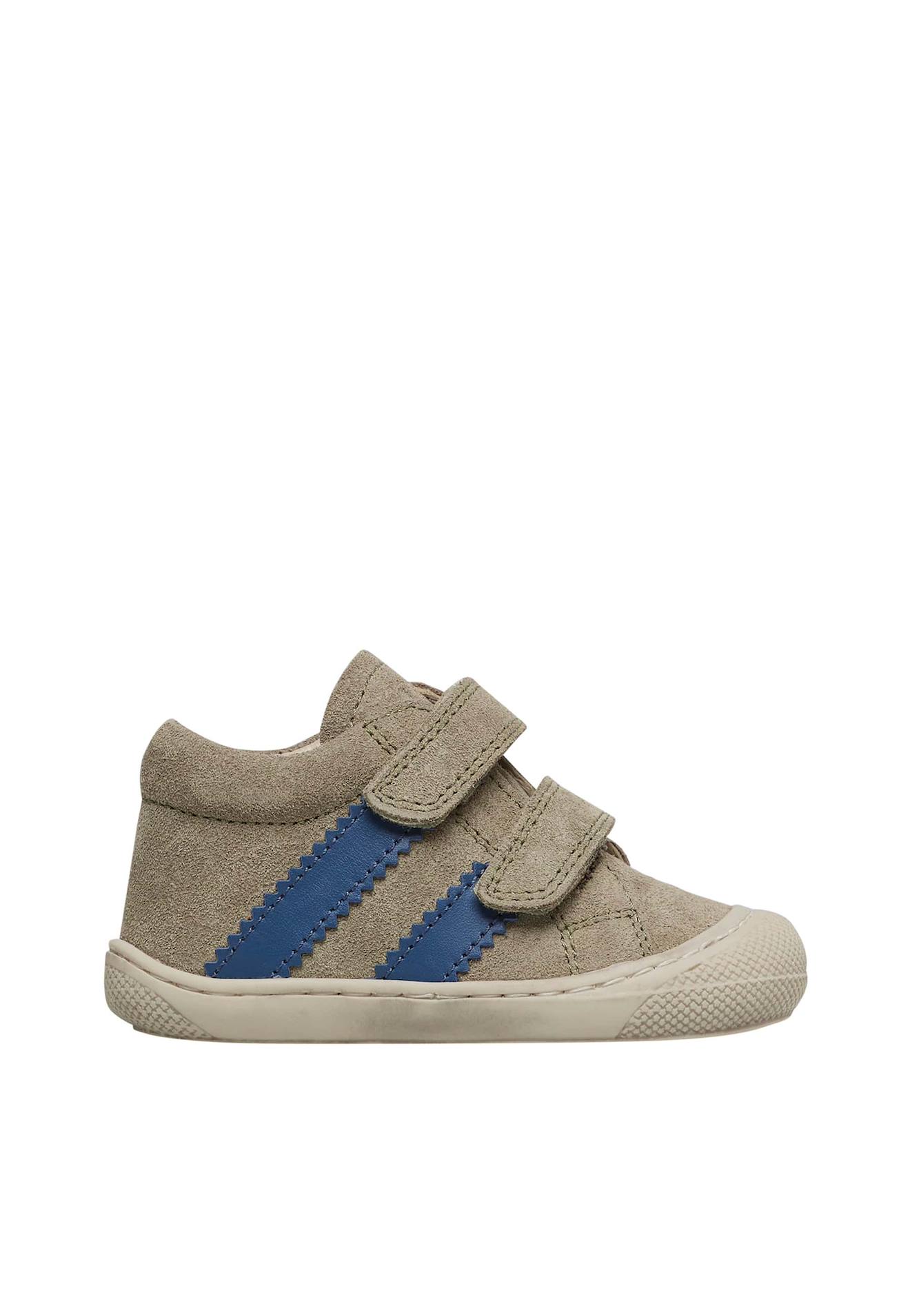 Chaussures Premiers Pas En Cuir Et Suède Macks 2 Vl Beige
