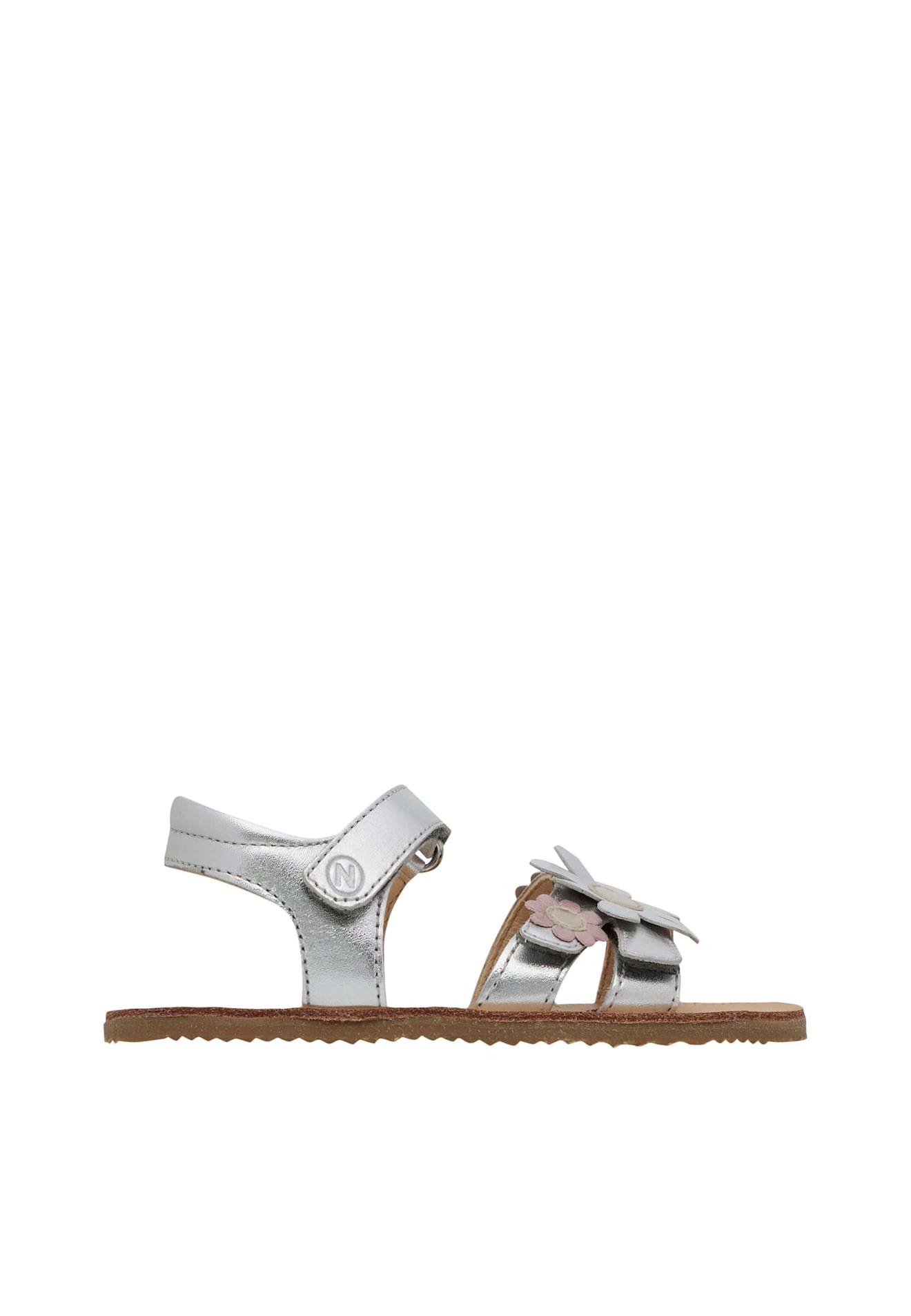 Sandales Barefoot En Cuir Laminé Barefoot Footi Argent