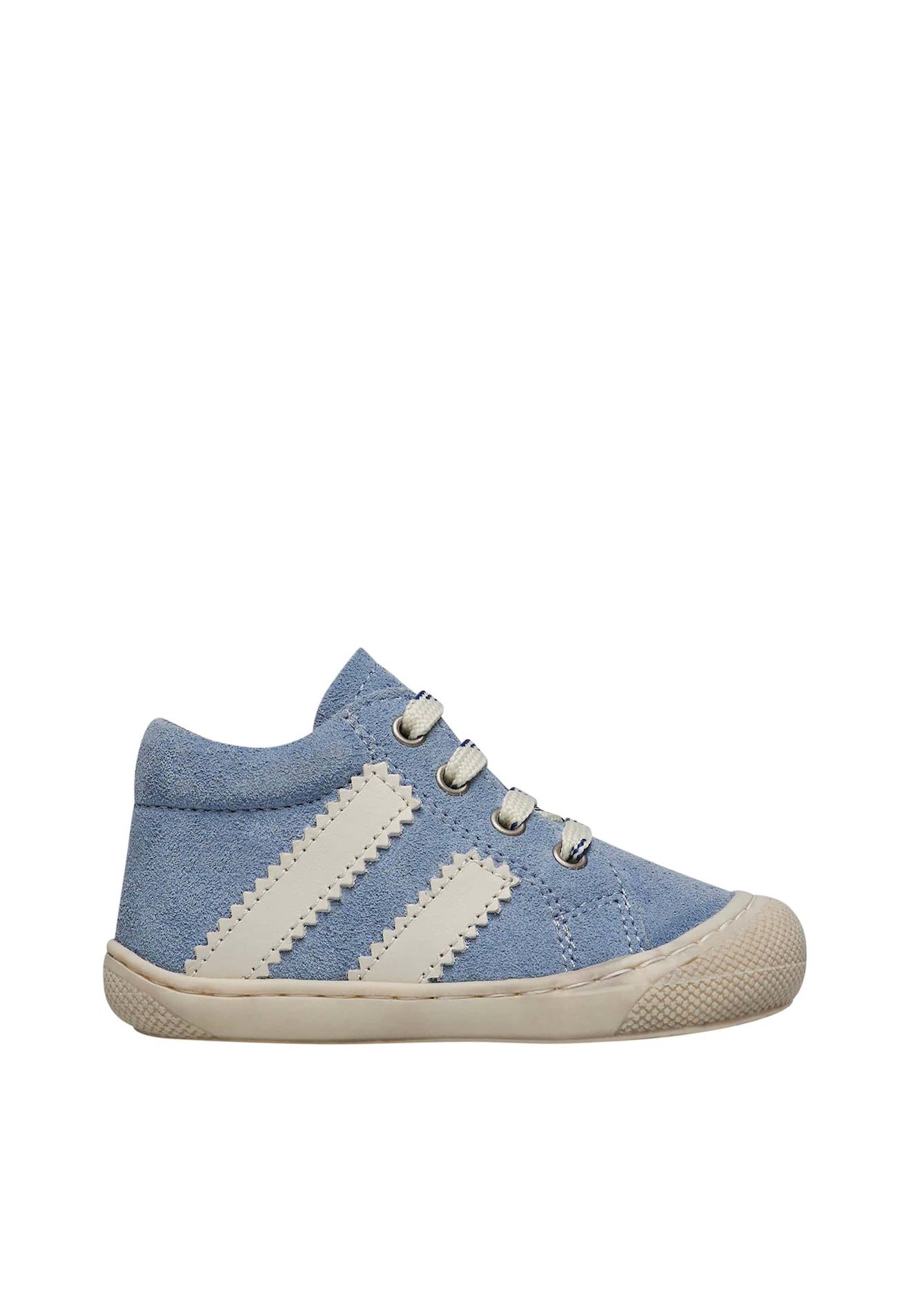 Chaussures Premiers Pas En Cuir Et Suède Macks 2 Bleu