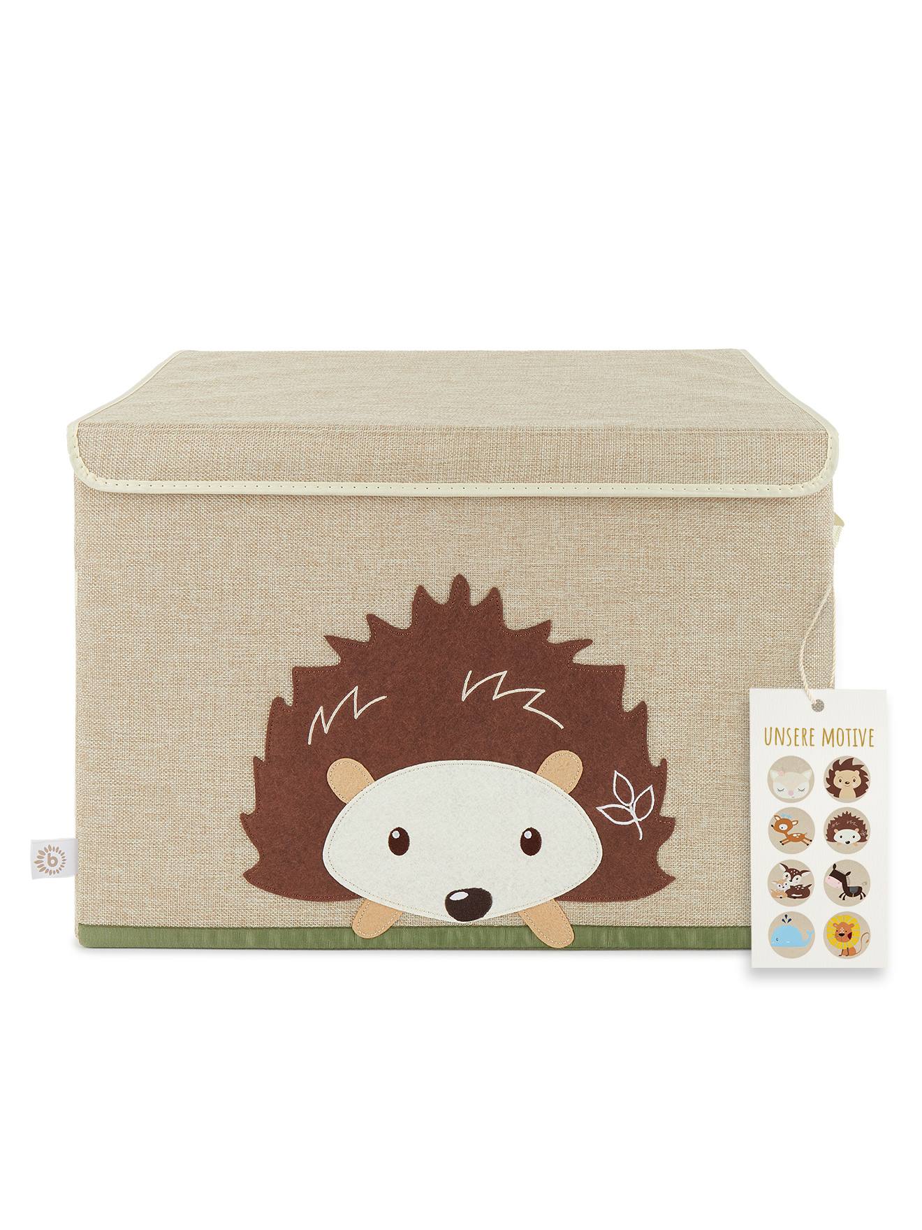 Boîte De Rangement Lion - Coffre À Jouets Hérisson