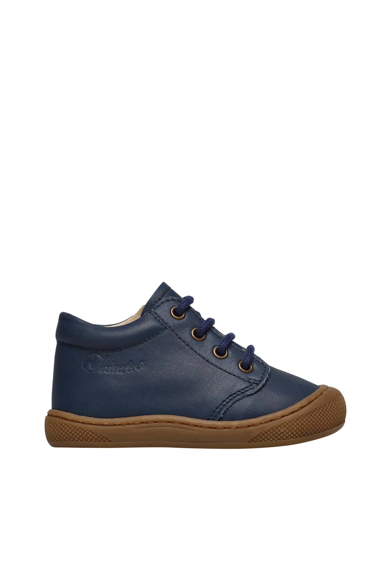 Chaussures Premiers Pas En Cuir Cocoon Wide Marine