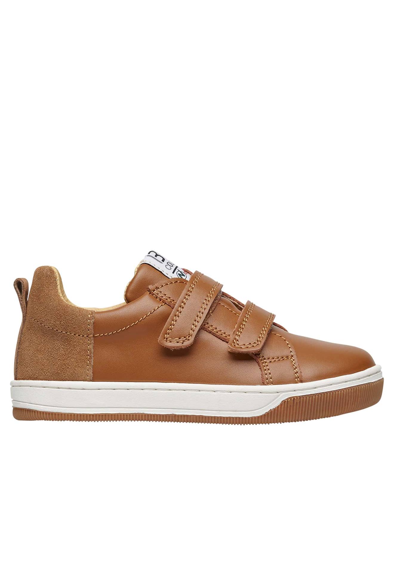 Baskets En Cuir Et Suède Caleb Vl Marron Clair