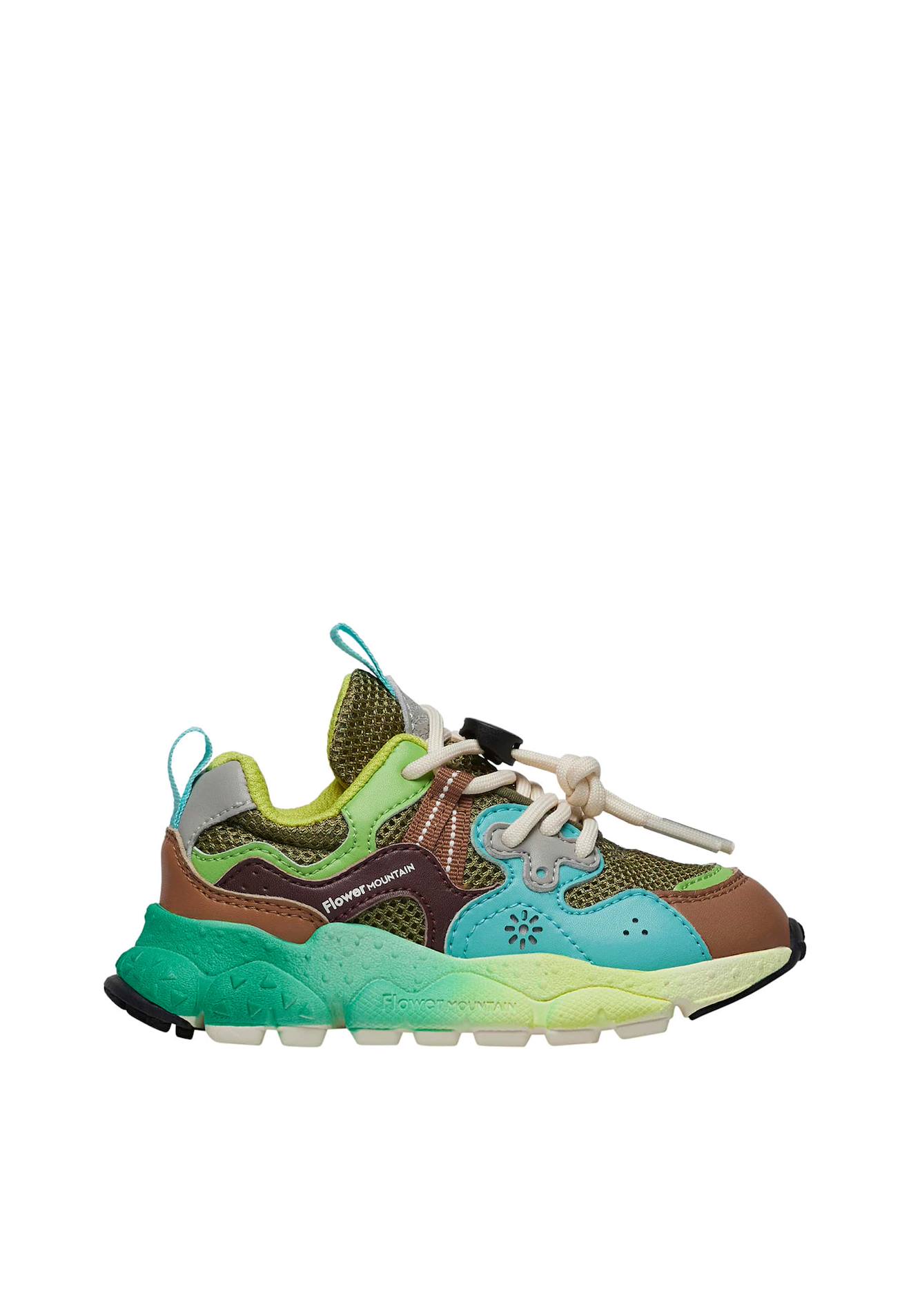Baskets En Similicuir Et Tissu En Mesh Yamano 3 Junior. Multicolore