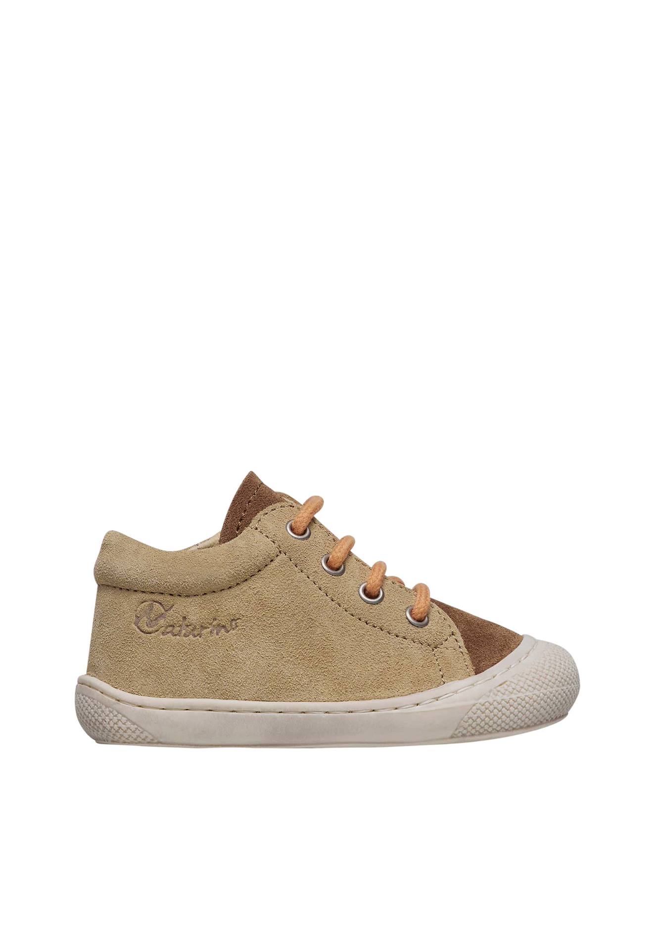 Chaussures Premiers Pas En Suède Avec Fermeture Éclair Cocoon Zip Beige