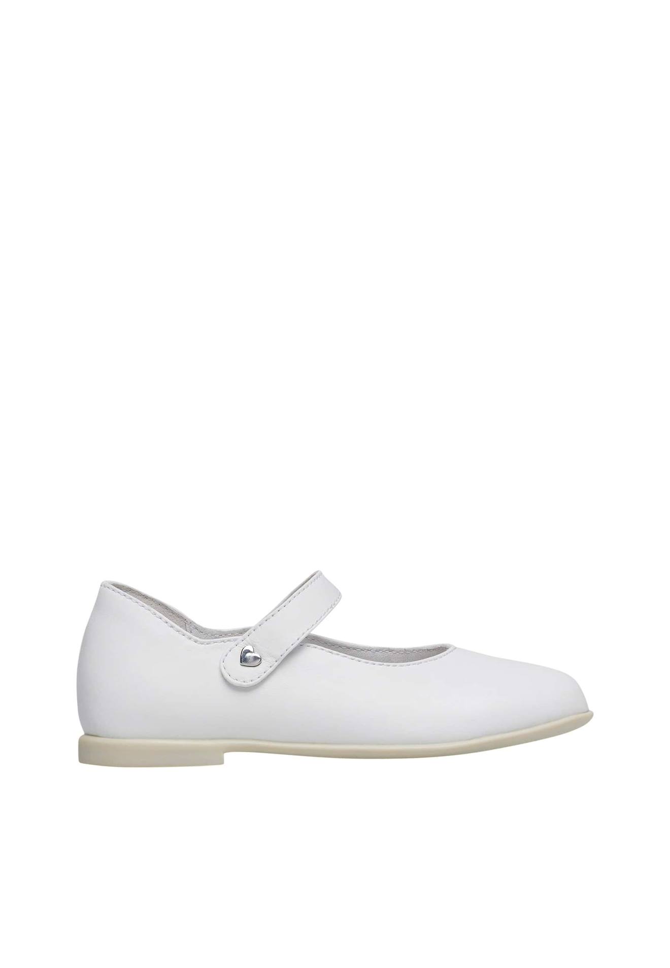 Ballerines En Cuir Avec Bride Miul Blanc