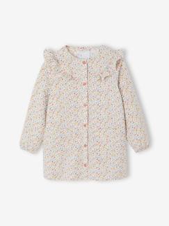 -Tablier fille personnalisable à fleurs Bergamotte