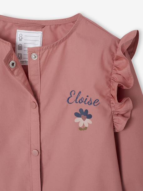 Tablier Fleuri VERTBAUDET – Blouse école Fille En Popeline Coton, Imprimé Bucolique