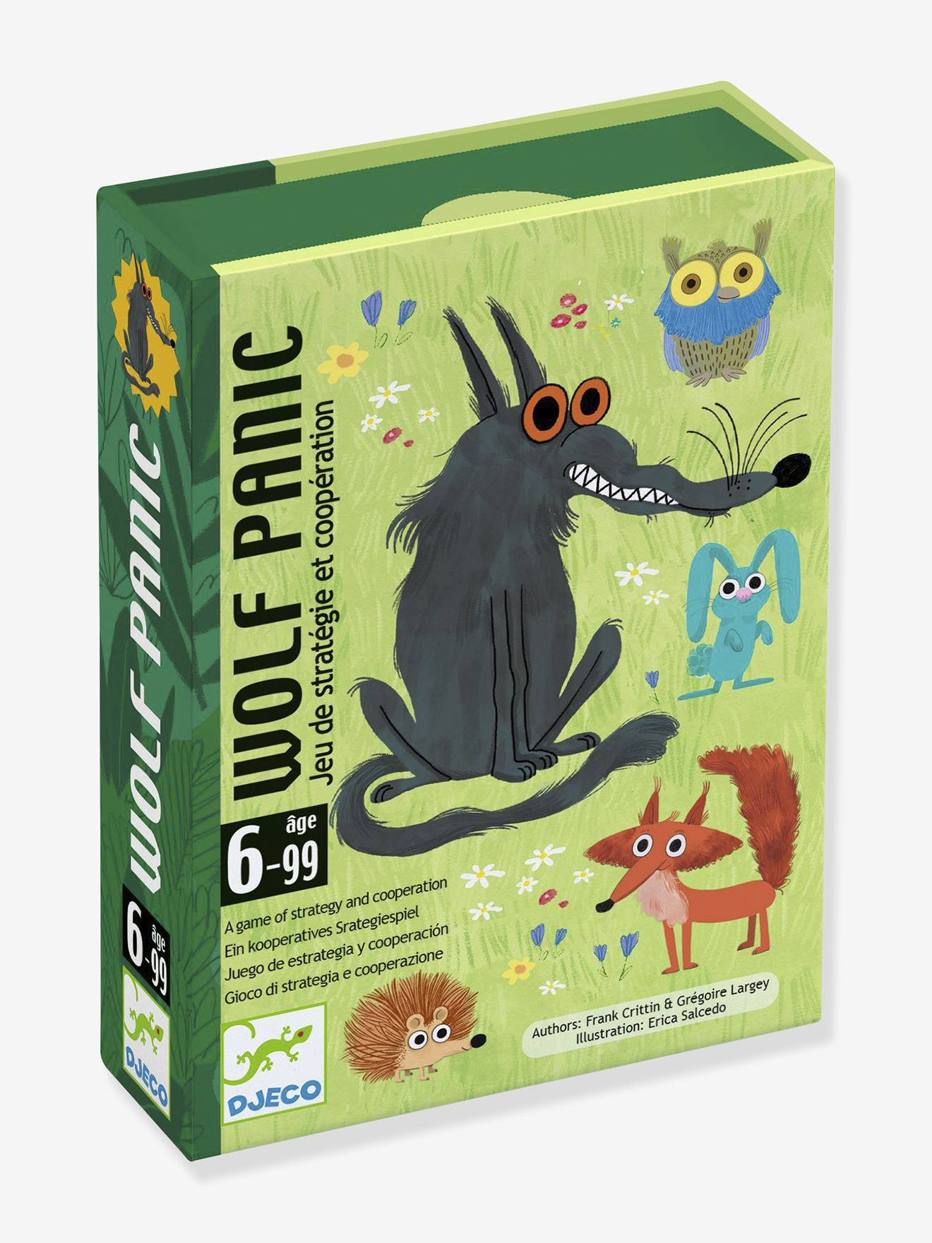 Jeu de cartes Wolf panic vert