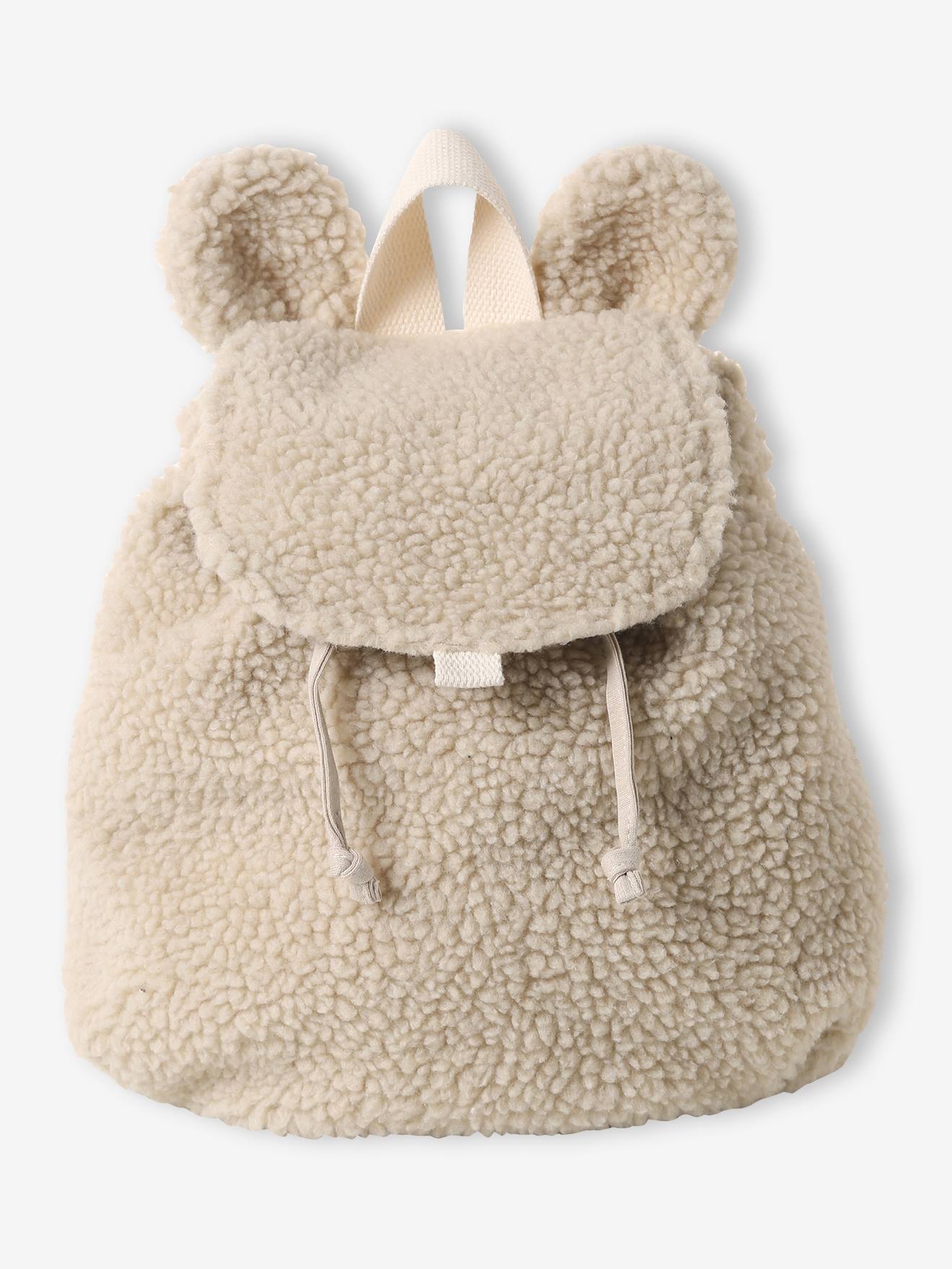 Sac à dos maternelle oreilles en volume sable