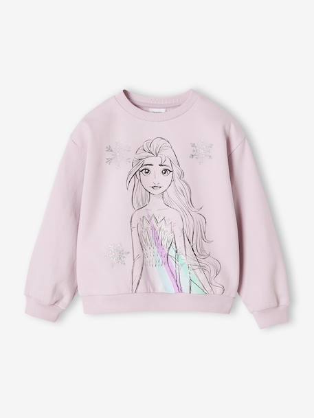 Fille-Sweat Reine des neiges Elsa glitter