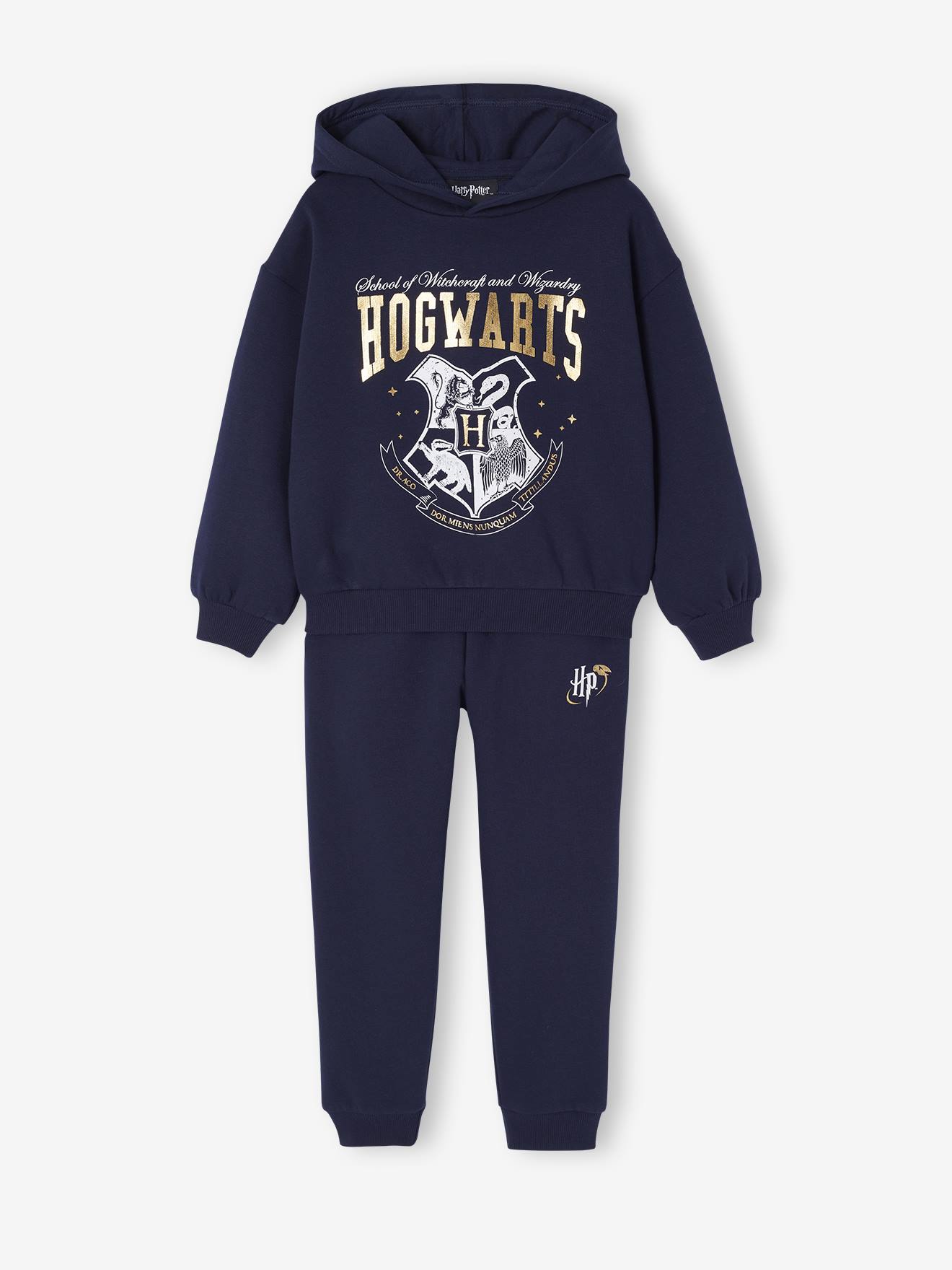 Ensemble sport sweat + pantalon Harry Potter en molleton marine