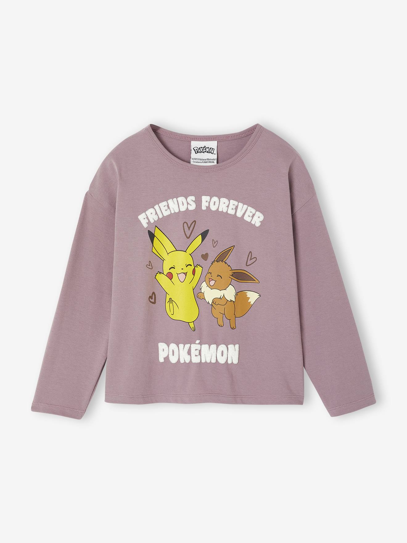 Tee-shirt manches longues Pokémon fille violet