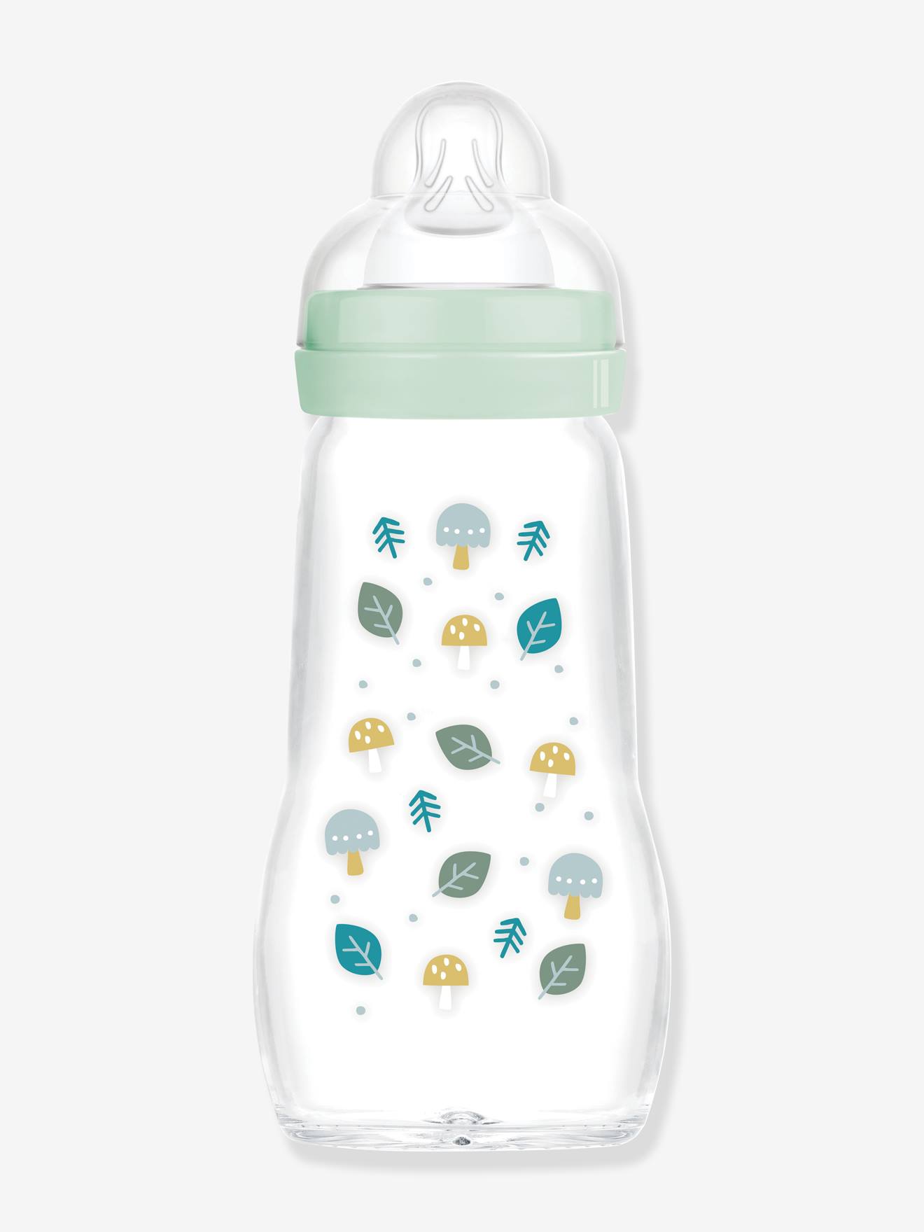 Biberon verre 260 ml Feel Good débit 2 bleu (Mam) - Image 2