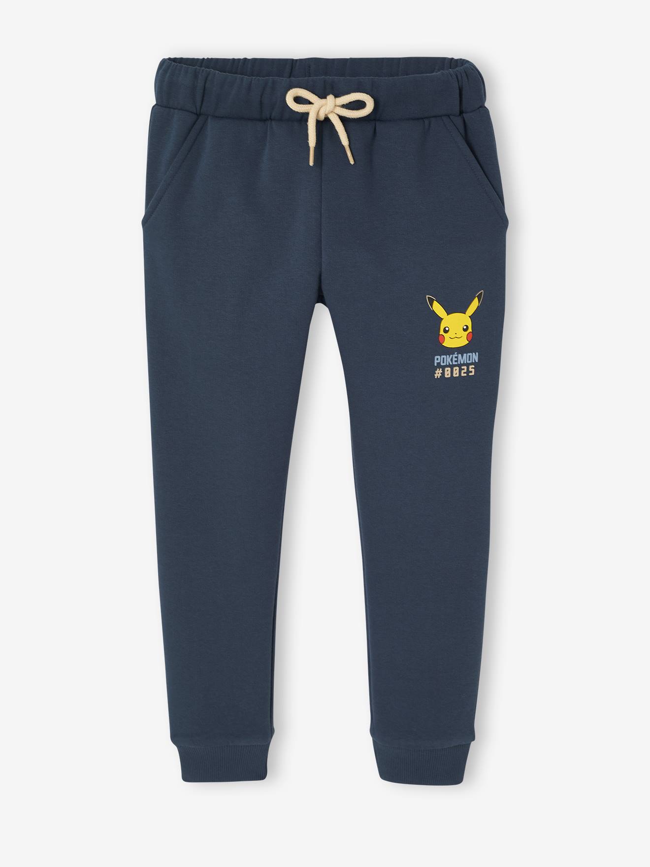 Ensemble sport garçon sweat pantalon Pokemon en molleton bleu
