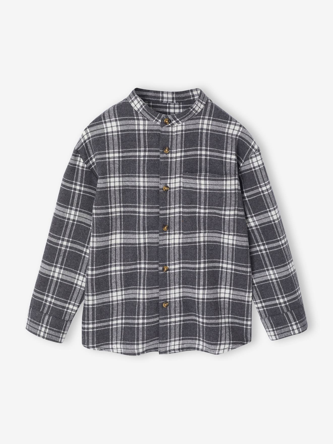 Chemise en flanelle à carreaux légers coupe slim Liban