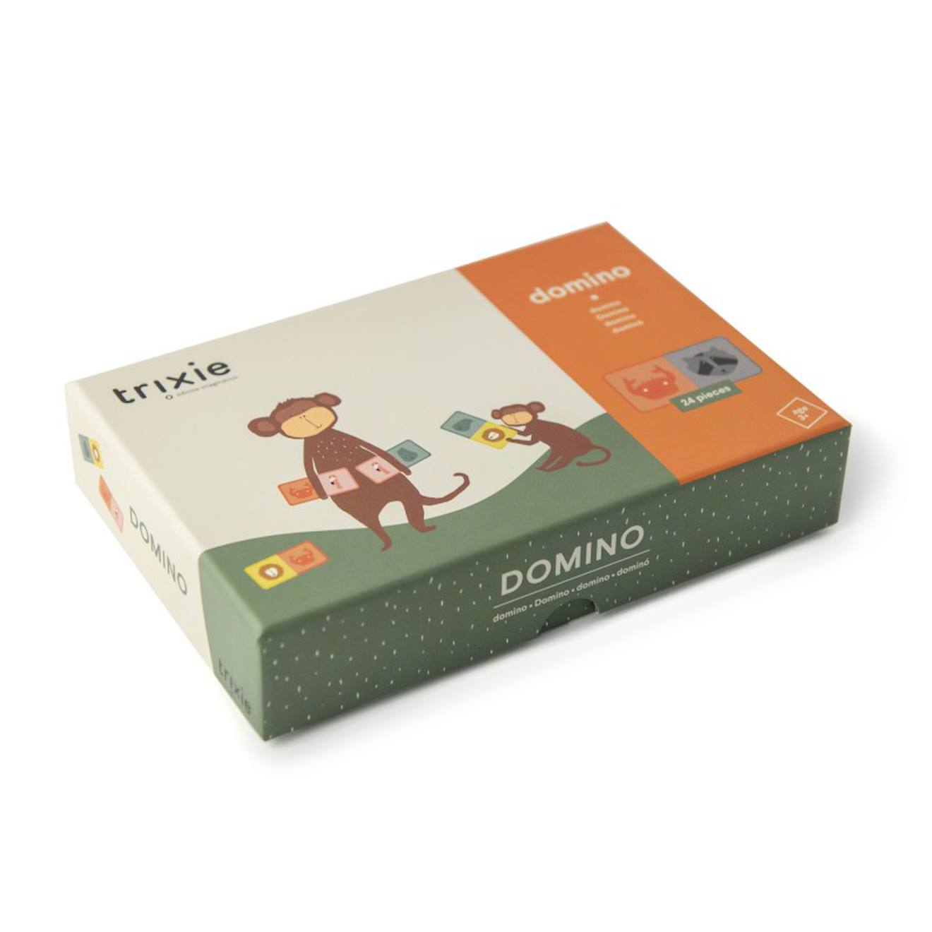 Domino Animaux En Carton Fsc® Beige