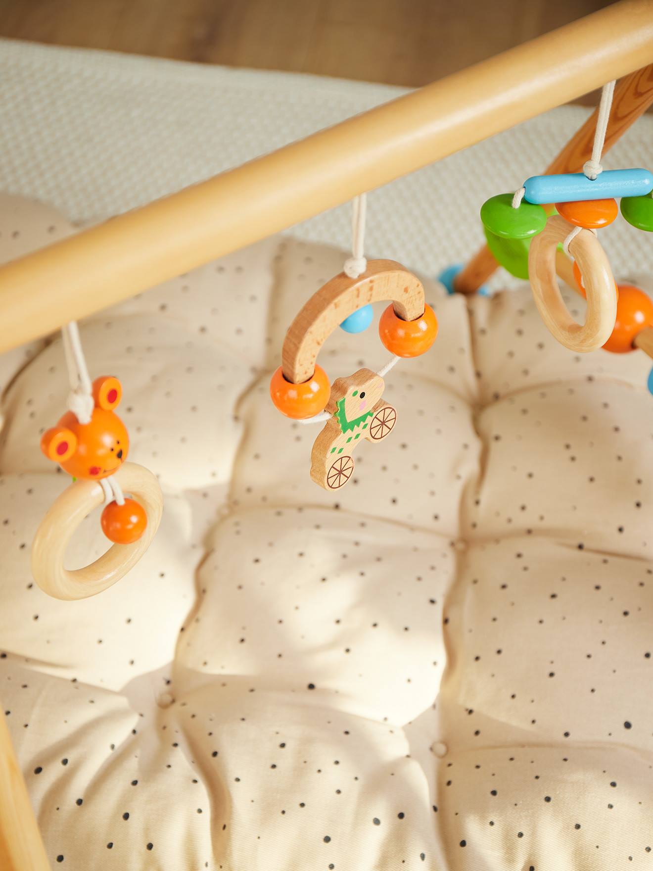 Arche D’éveil Bois - Arche D'activités Orange/vert/bleu (Bieco) - Image 2