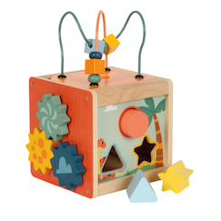 Jouet-Cube de motricité dino
