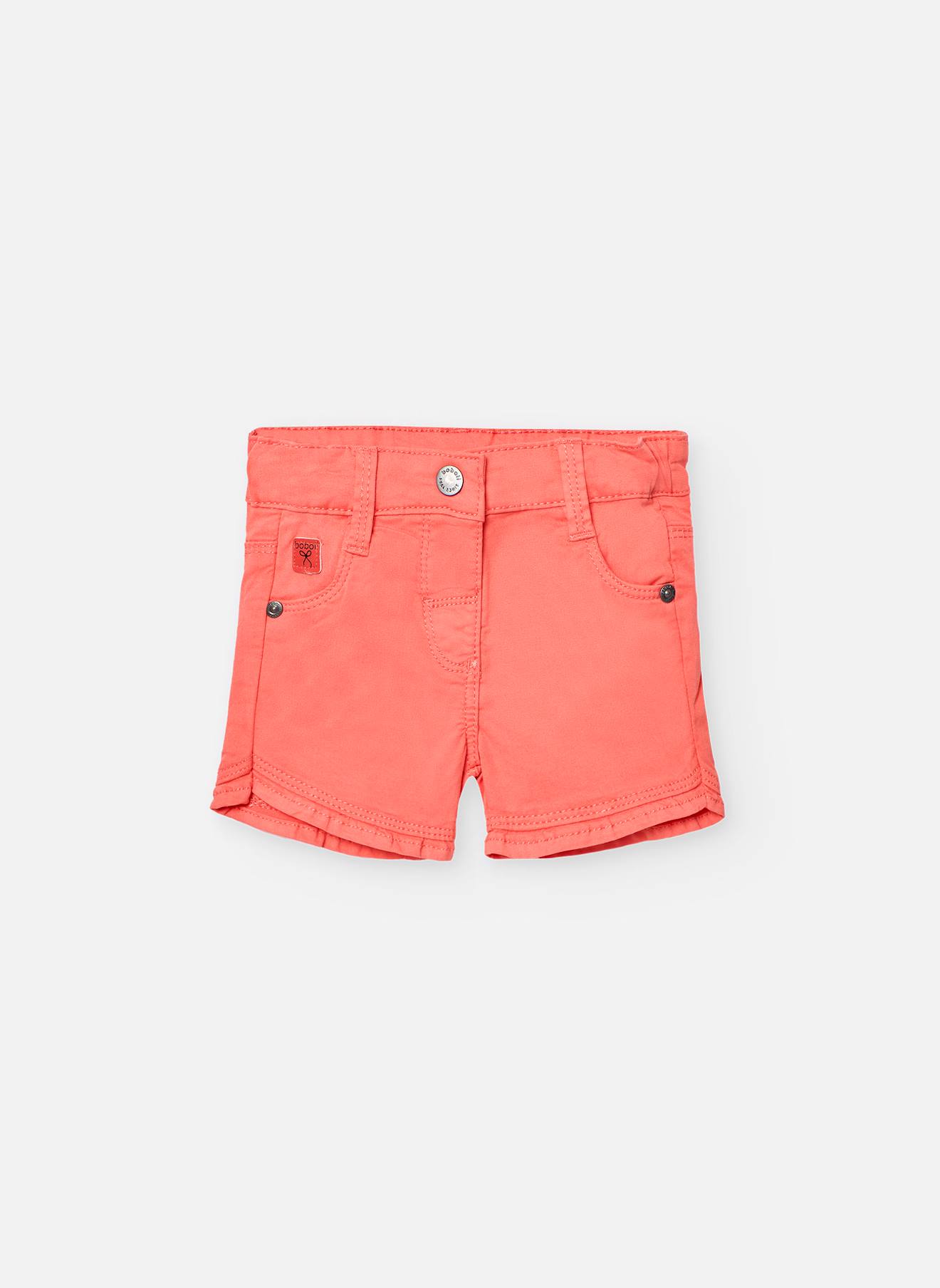 Short Uni En Coton Rouge