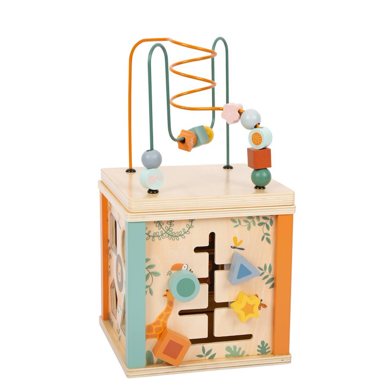Cube De Motricité Safari Beige (Small Foot) - Image 1