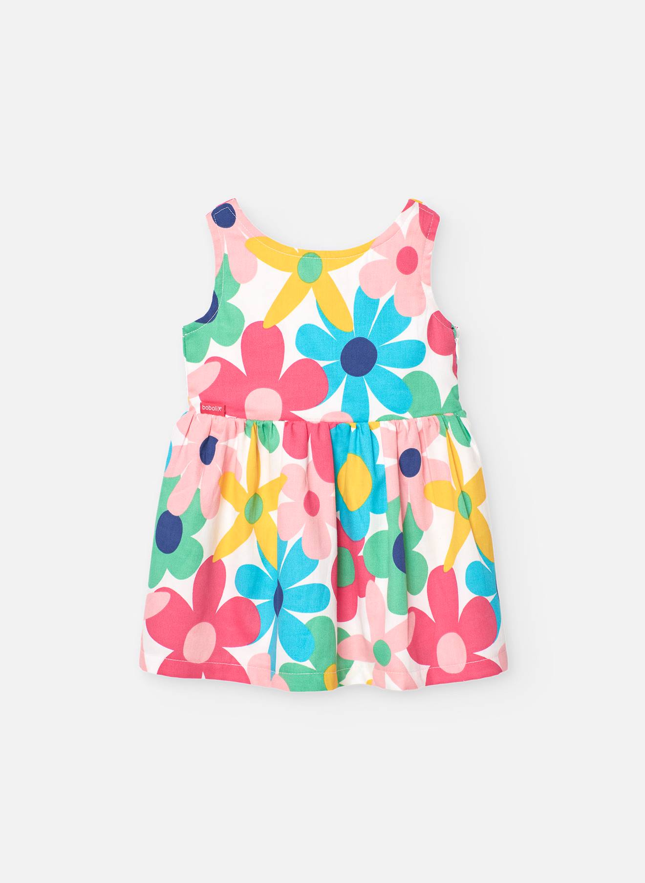 Robe En Coton Avec Imprimé Fleurs Multicolore