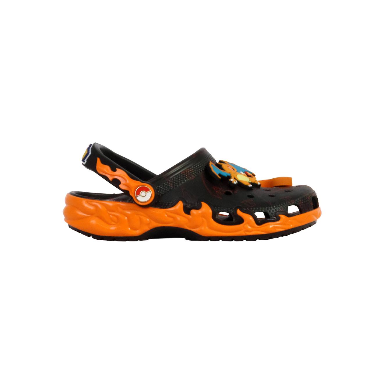 Sabots À Enfiler Noir Orange