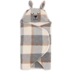 Linge de maison et décoration-Couverture nomade bunny nougat (100 x 105 cm)