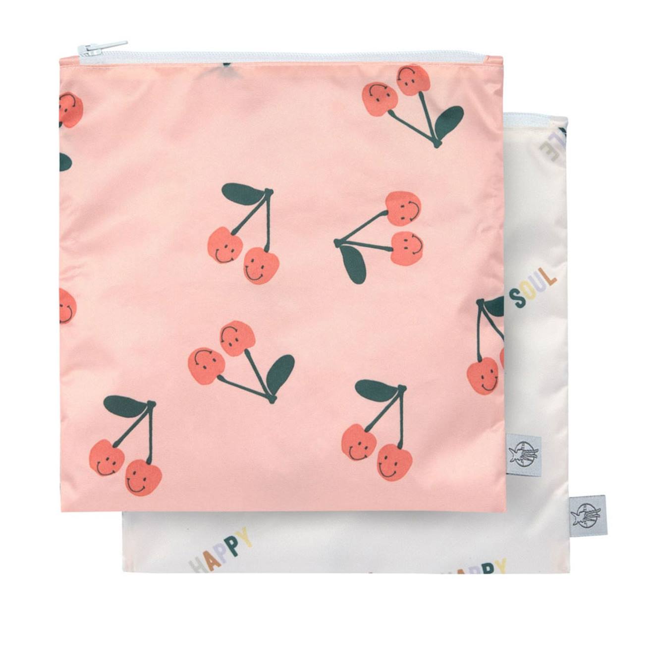 Lot De 2 Pochettes À Snack Happy Fruits Cerise Multi-coloured