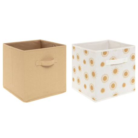 Atmosphera For Kids - Lot De 2 Bacs Rangements Enfant - Soleil Multicolore