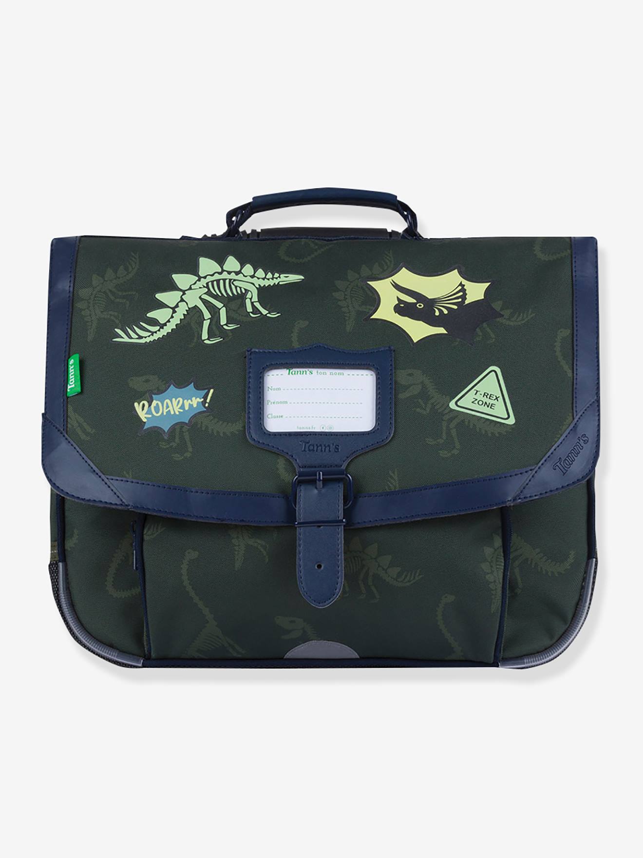 Cartable Dinosaures Timothe Les Fantaisies Tanns Patchs Phosphorescents Kaki 60 €