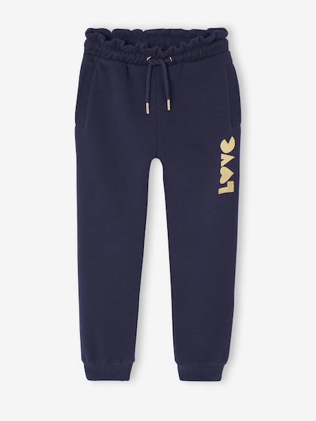 Fille-Vêtements de sport-Jogging fille molleton motif love irisé