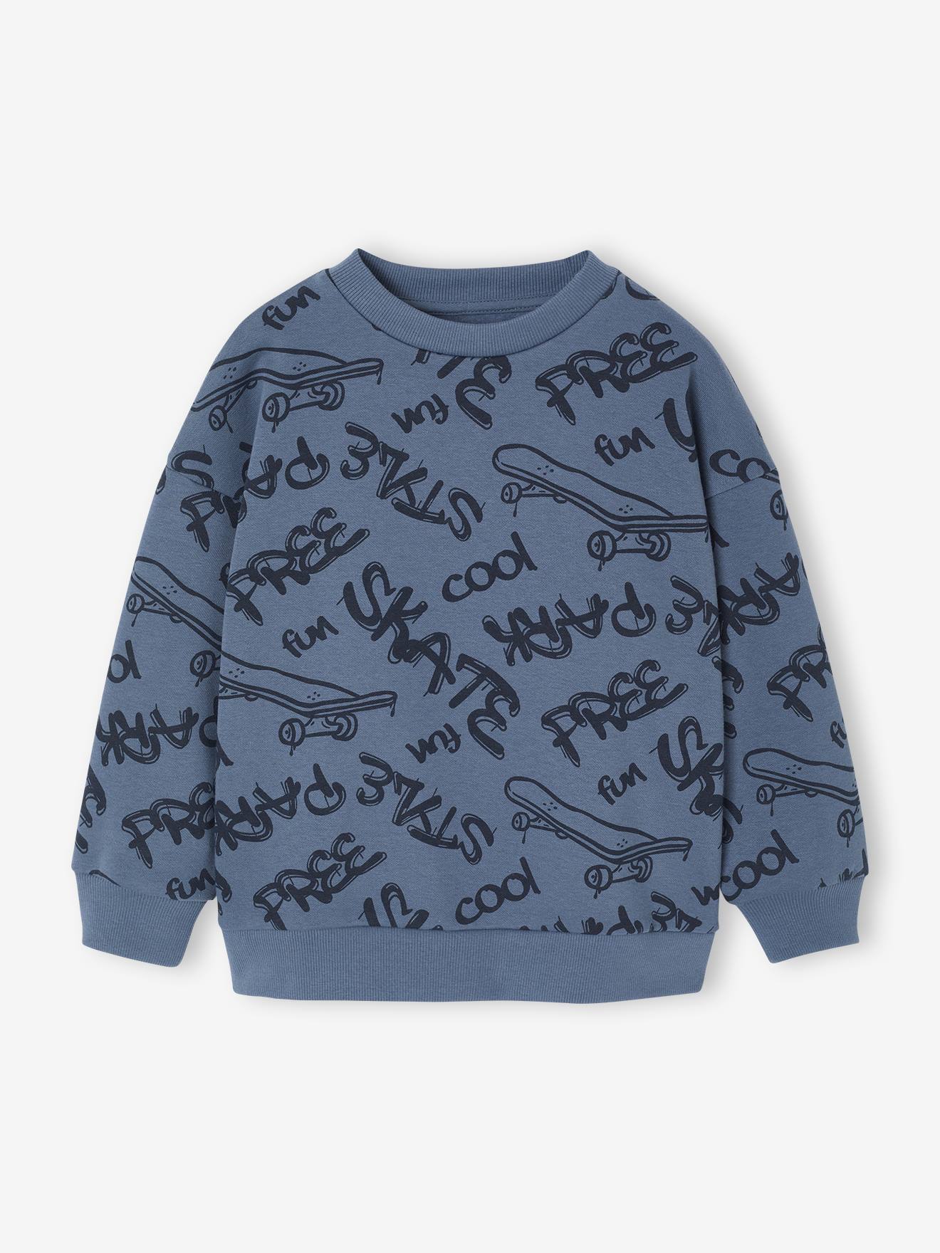 Sweat imprim garon bleu moyen 13 €