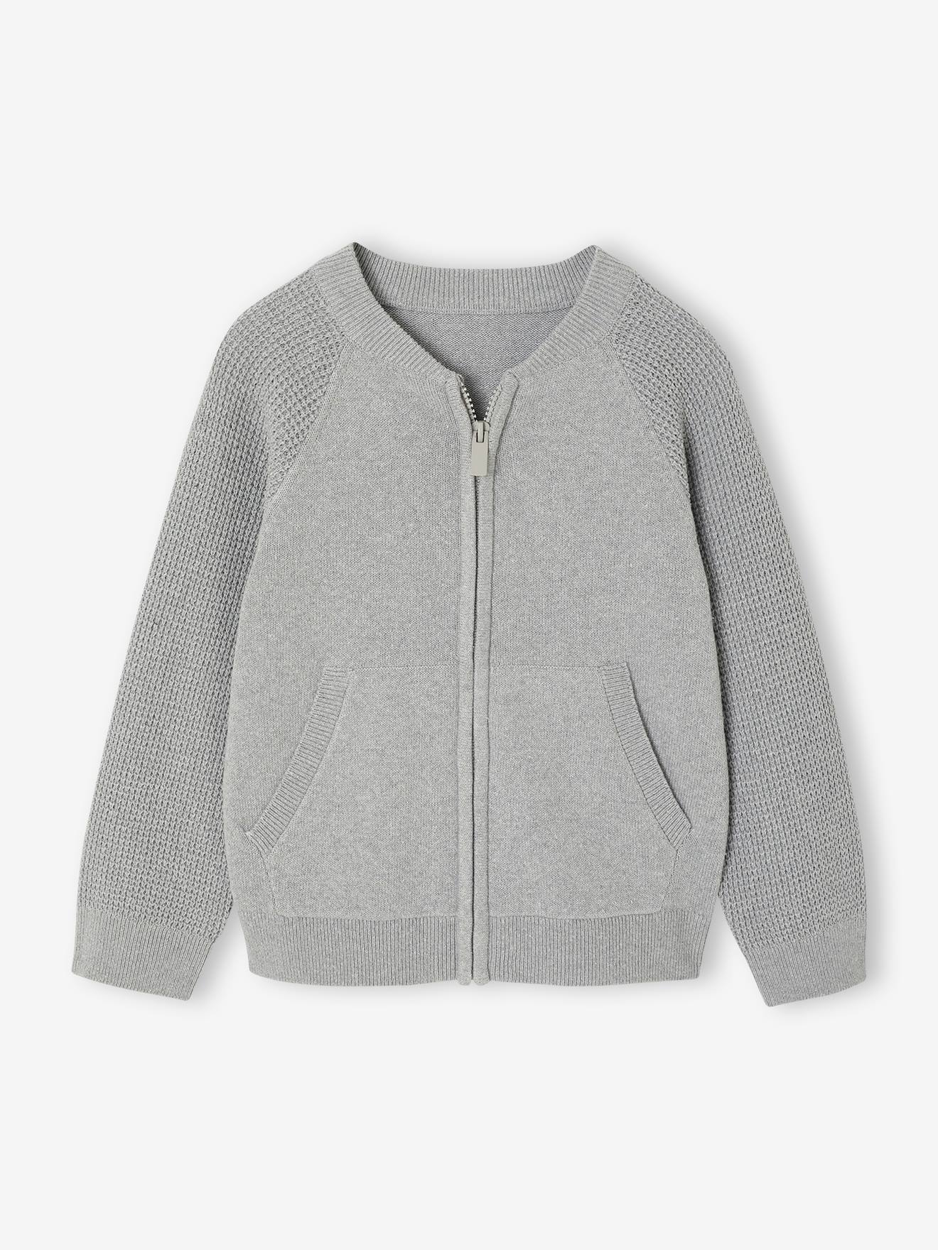 Gilet Teddy garon manches longues gris chin 23 €