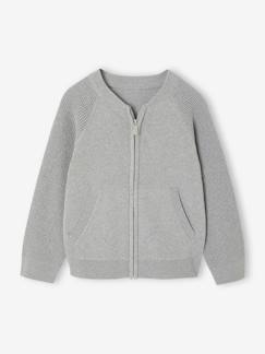 Gilet Teddy garçon manches longues  - vertbaudet enfant