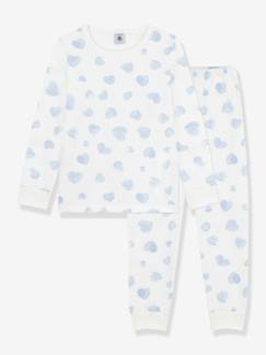 -Pyjama enfant en molleton imprimé coeurs