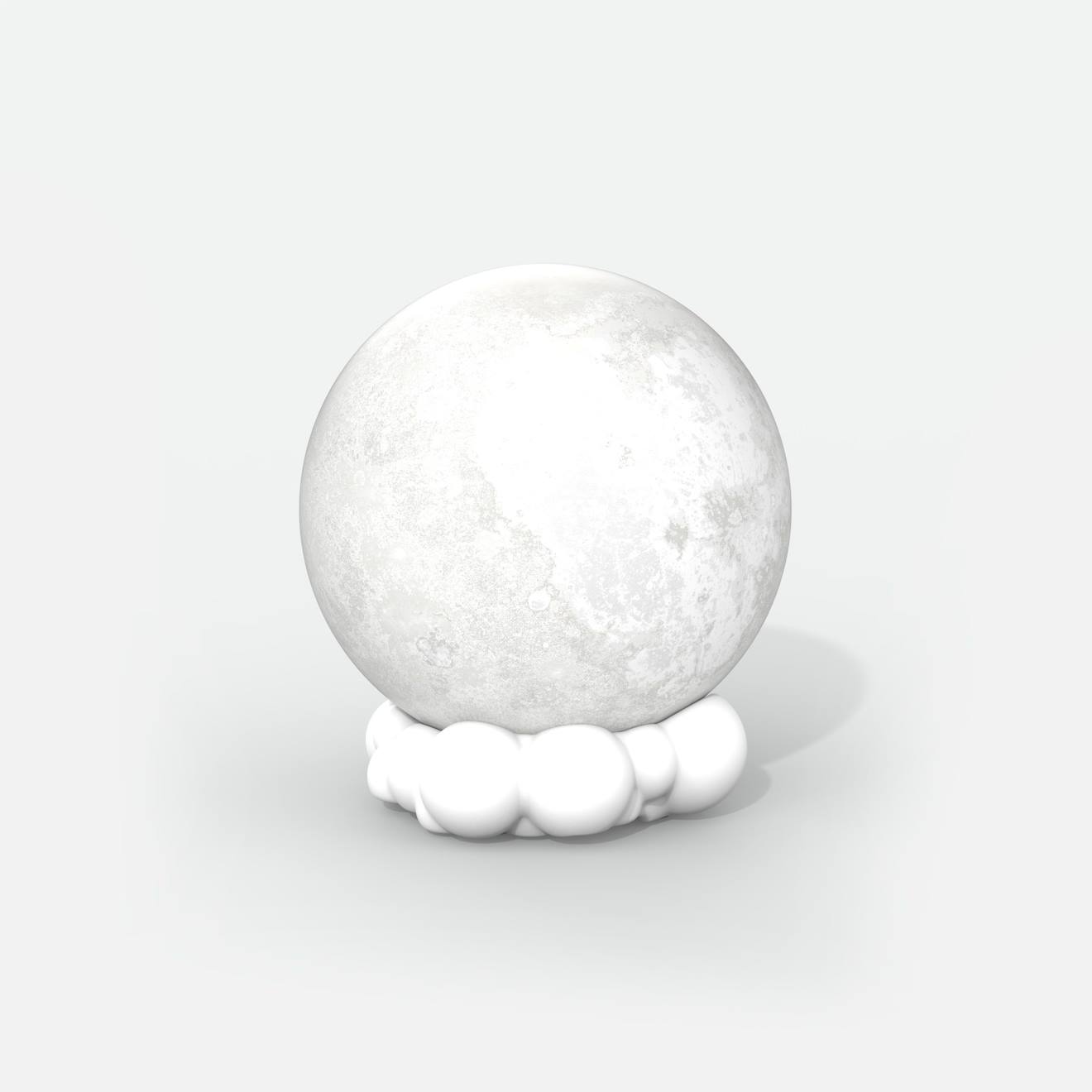Enceinte Bluetooth Moony - Lampe Lune Lumineuse Avec Son Puissant - Veilleuse Apaisante Et Kit Mains Libres Multicolore