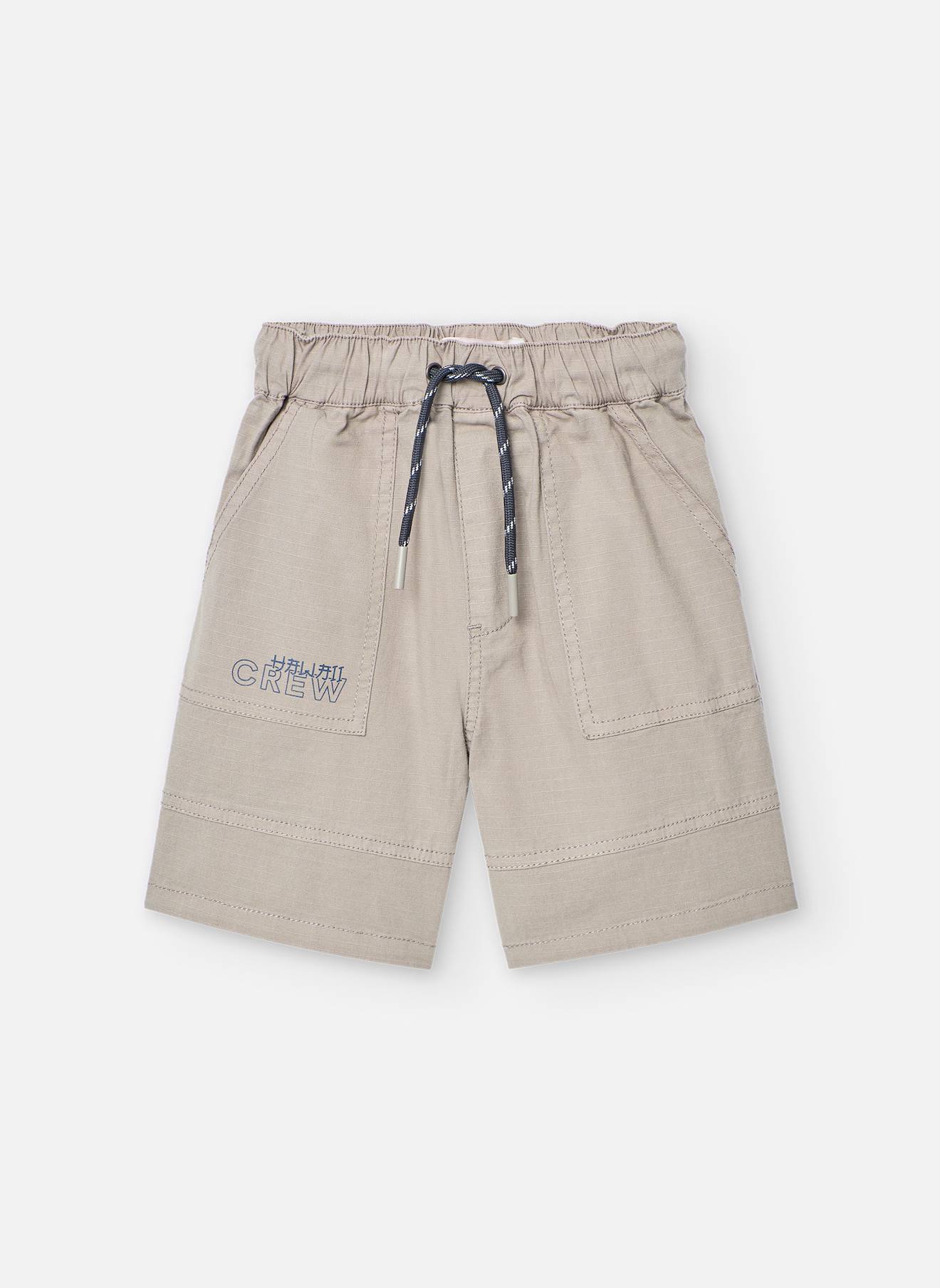 Bermuda Uni Avec Cordon De Serrage Marron