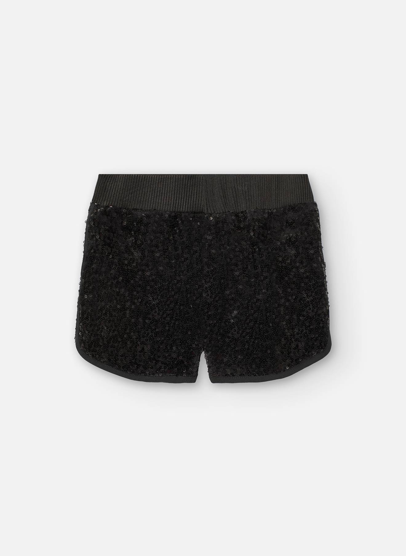 Short Uni Avec Poches Noir