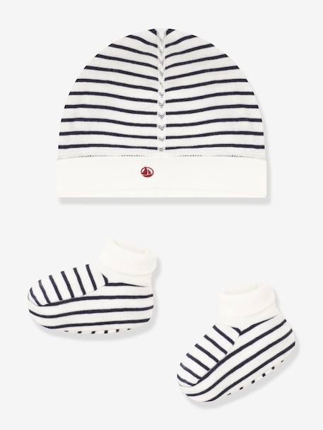 Bébé-Accessoires-Lot bonnet et chaussons bébé mixte