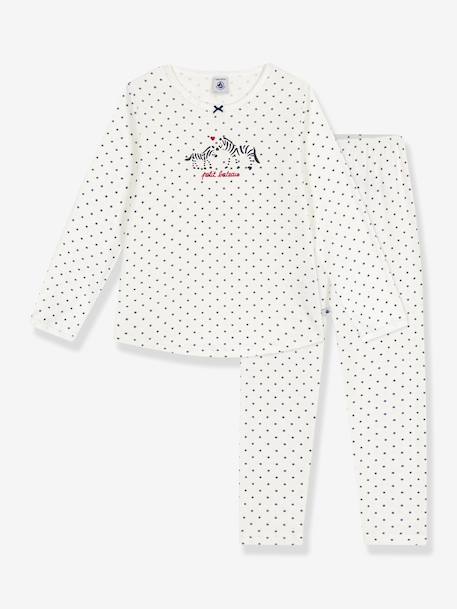 Fille-Pyjama fille en coton imprimé pois
