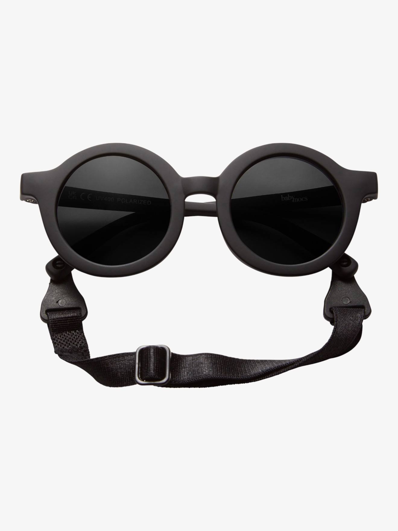 Lunettes De Soleil Rondes Flexibles Bébé Noir (Babymocs) - Couverture