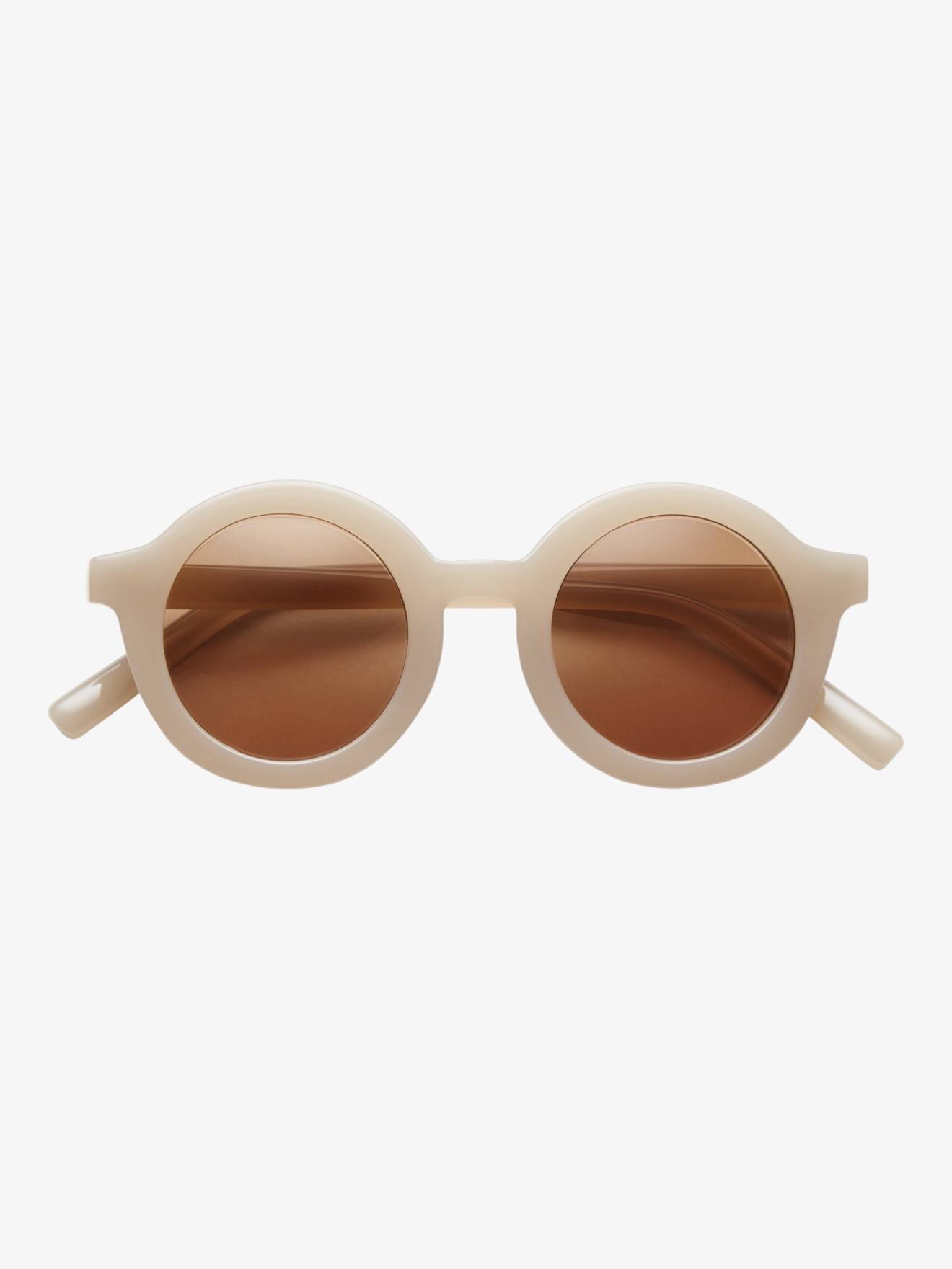 Lunettes De Soleil Rondes Signature Beige