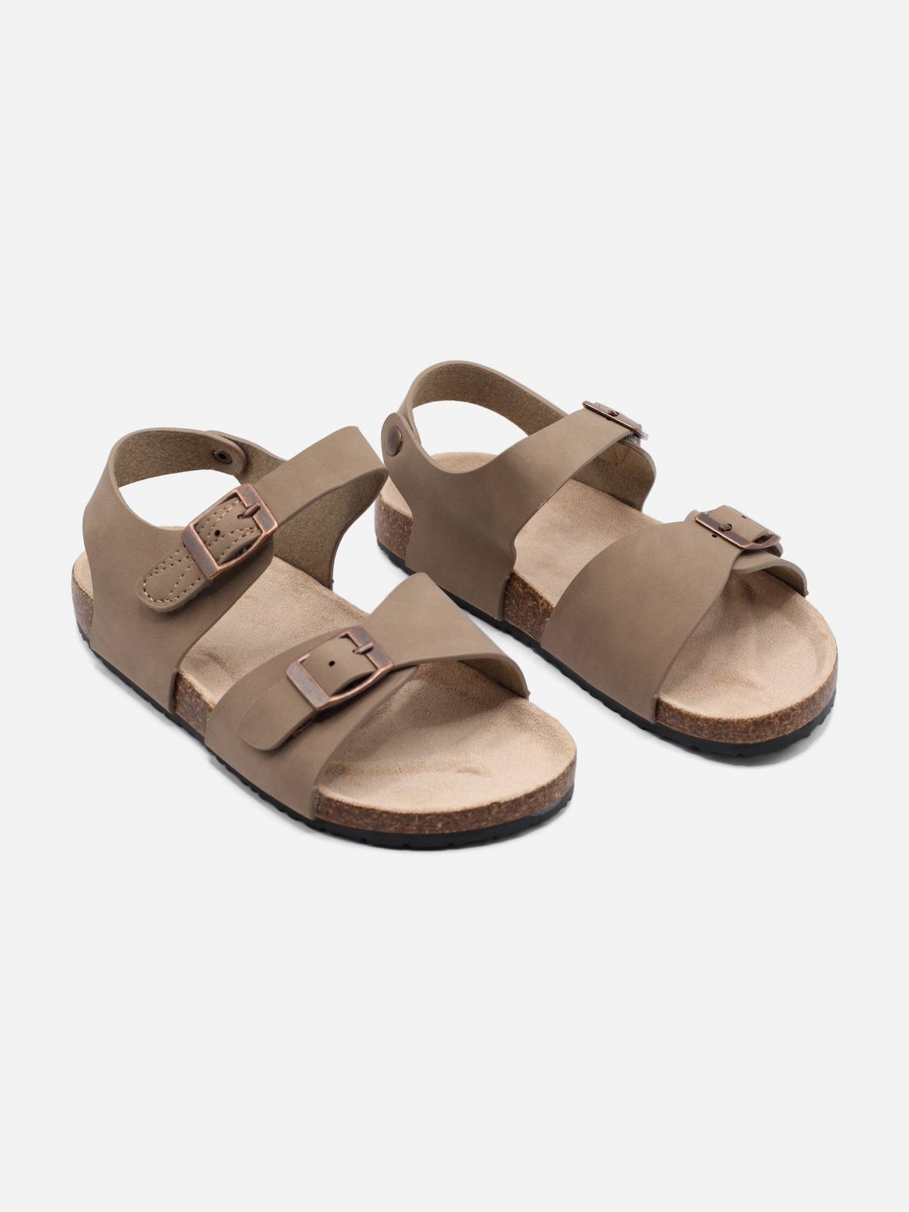 Sandale À Brides Taupe