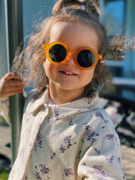 Lunettes de soleil rondes signature bébé Amber+Beige+Bleu+Jaune+Leo+Noir+Rose+Rouge+Turtle+Vert+Violet 20 - vertbaudet enfant 
