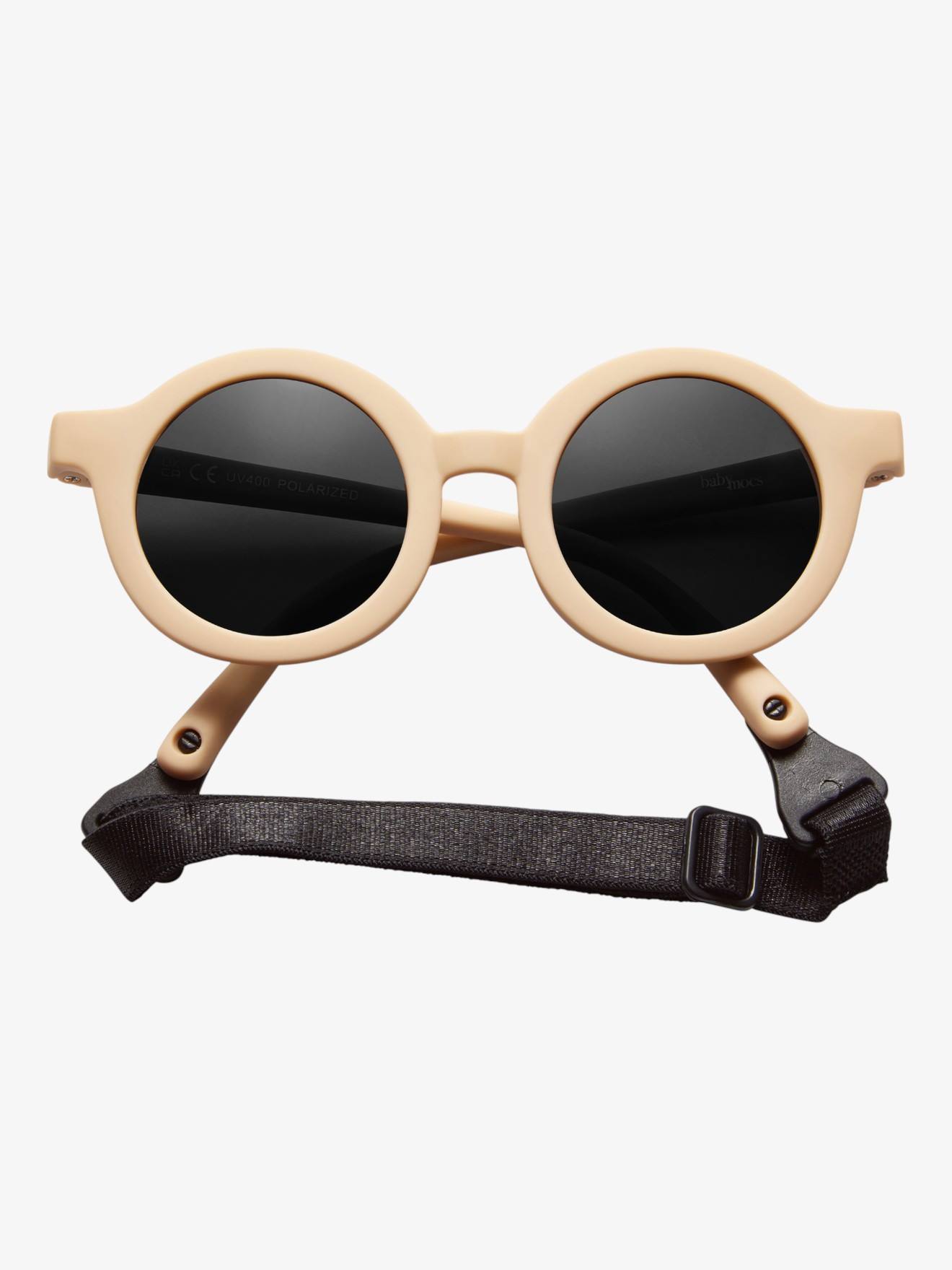 Lunettes de soleil rondes flexibles bébé jaune