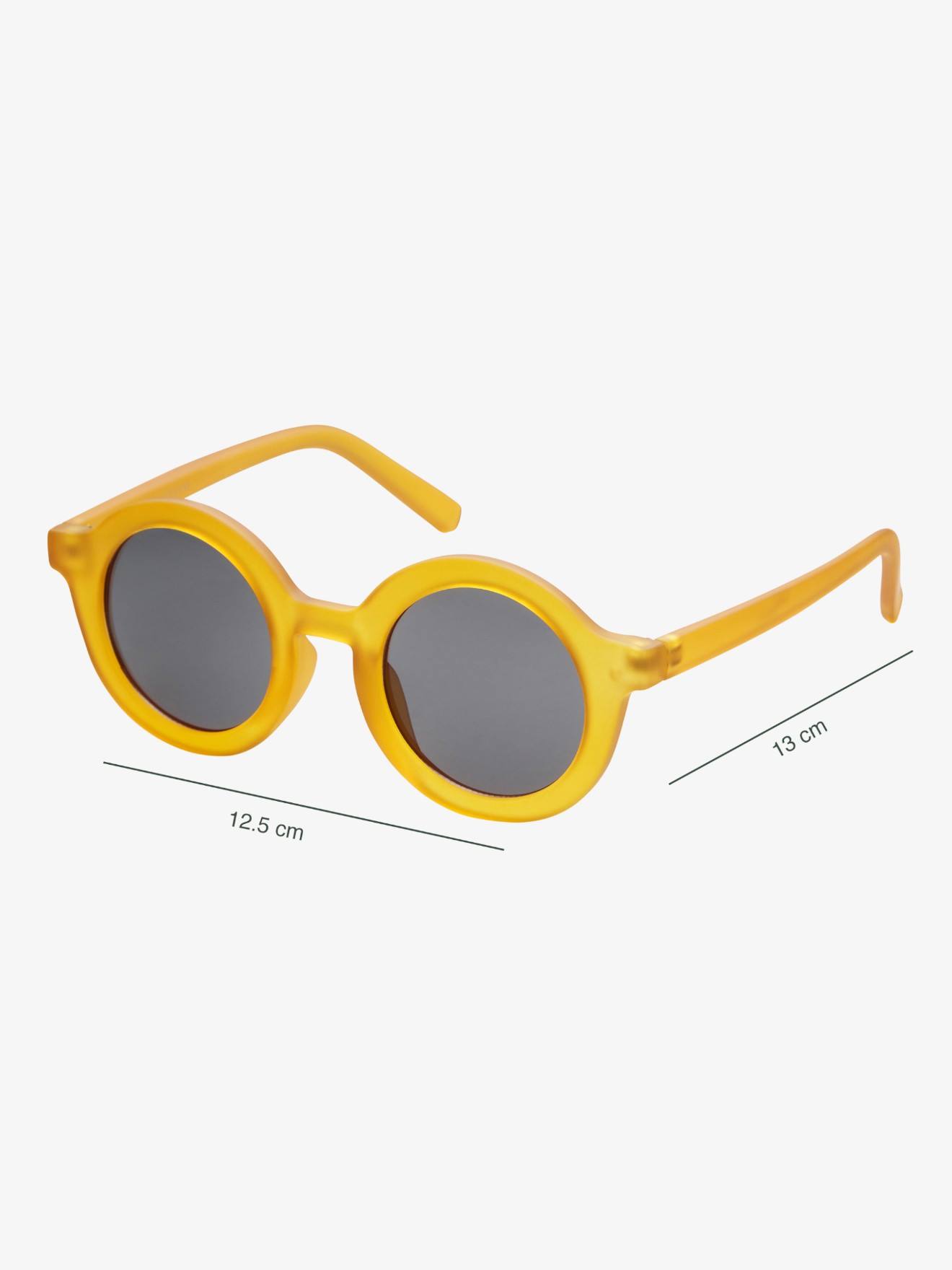 Lunettes De Soleil Rondes Signature Enfant Jaune (Babymocs) - Image 1