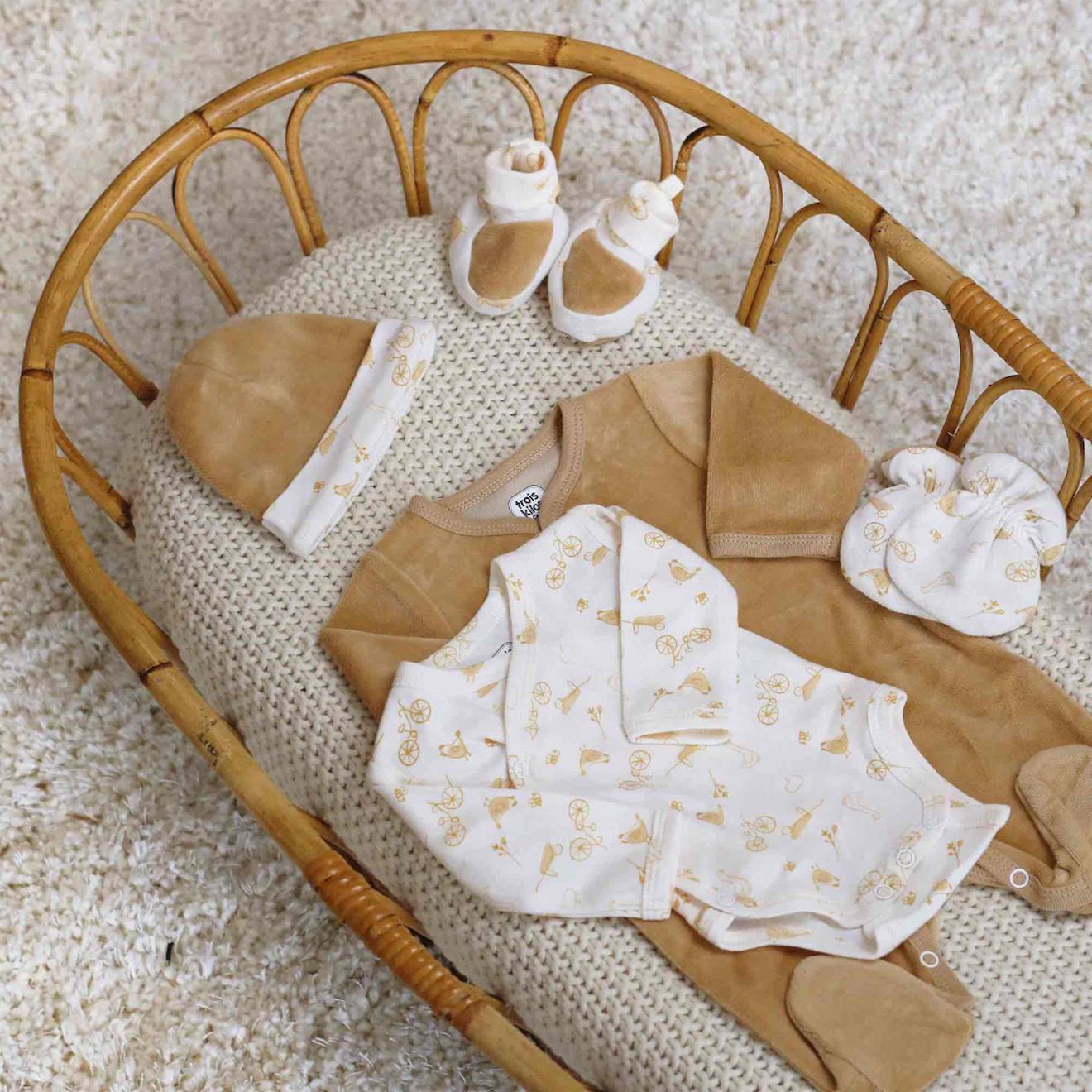 Trousseau Naissance Bébé Caramel