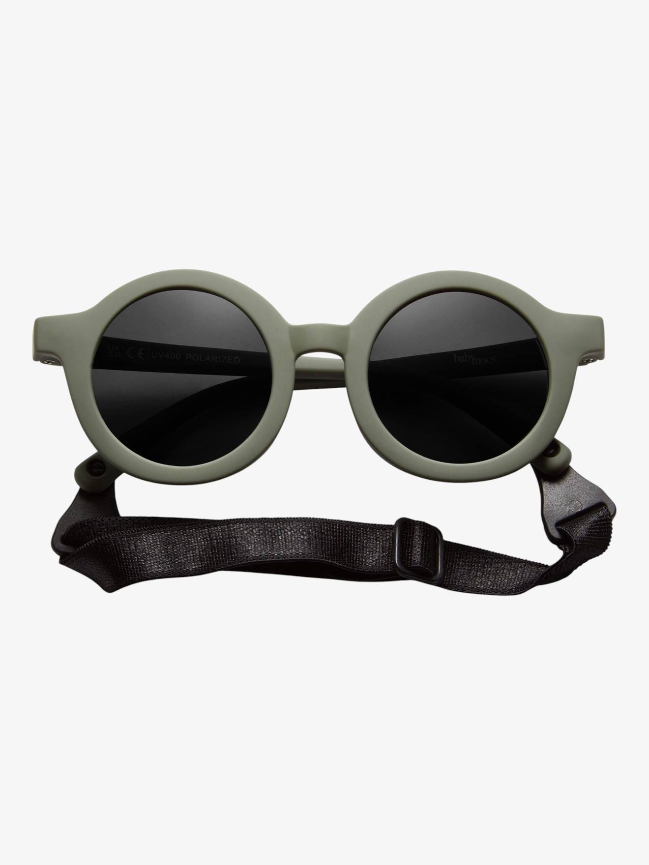 Lunettes De Soleil Rondes Flexibles Bébé Vert (Babymocs) - Couverture